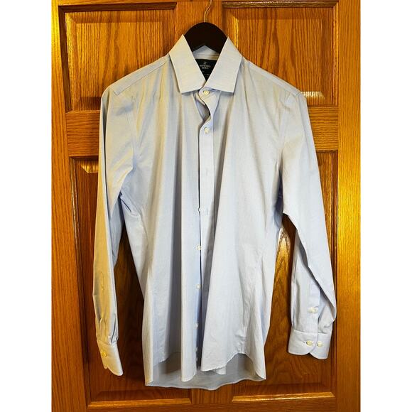 Buttons Down Blue Shirt Size 14.5/32 Slim Fit - Picture 1 of 2